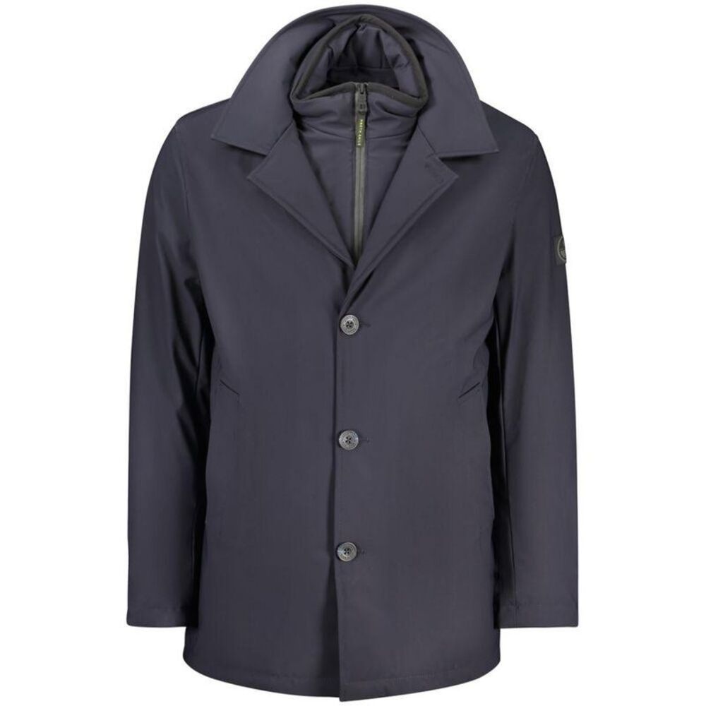 North Sails Polyester Jacket with Zip Closure and Pockets Men Blue Jackets